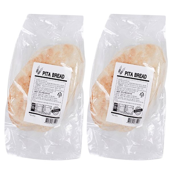 선인 선인 피타브레드 420g(70g x 6개입) 냉동 샌드위치빵 통밀 화덕빵 2개 gx