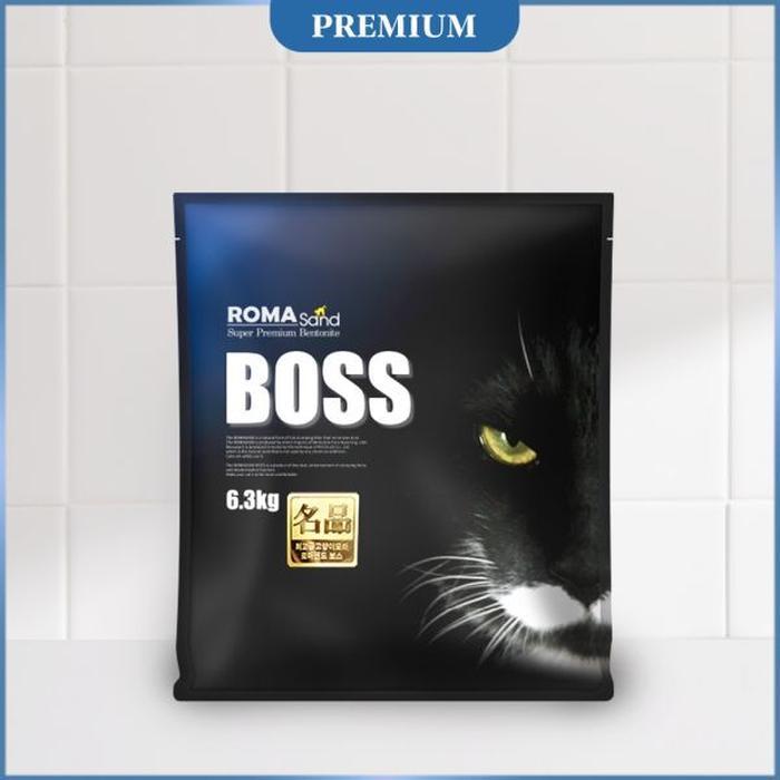 로마샌드 고양이 화장실 모래 프리미엄 벤토나이트보스 혼합입자 6.3kg