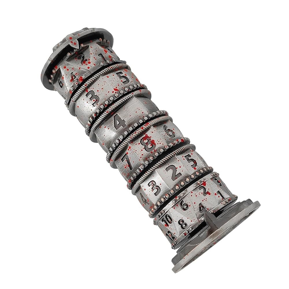 던전 드래곤을 Lkjjjns 파고다 주사위 메탈 유니크 룰렛 D4 D6 D8 D10 D12 D20 게임 플레이하는 RPG 롤플