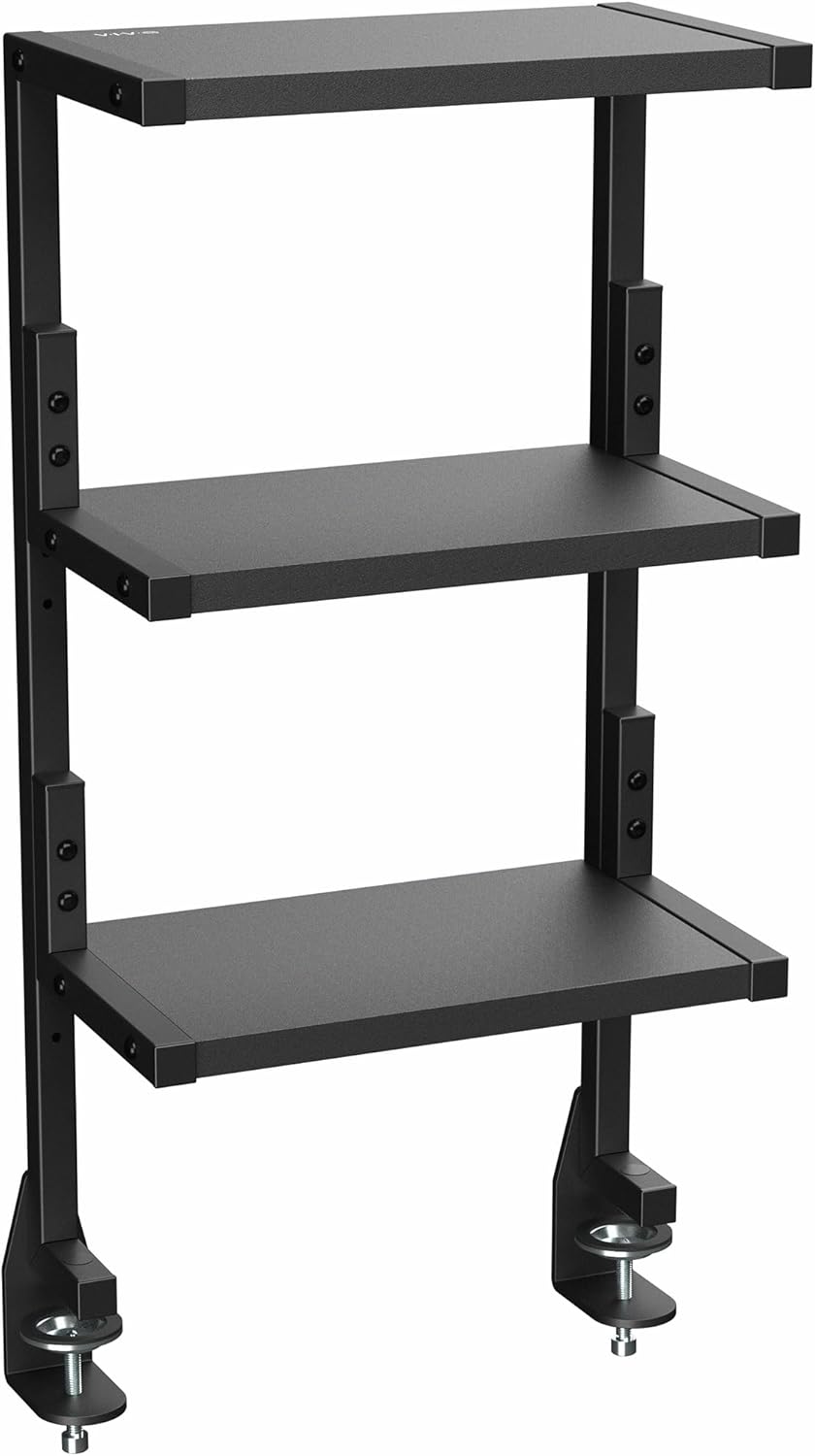 [오늘출발] 테이블 액세서리 게임 장치 등을 위한 책상 3단 선반 유닛 위아래 13인치 VIVO