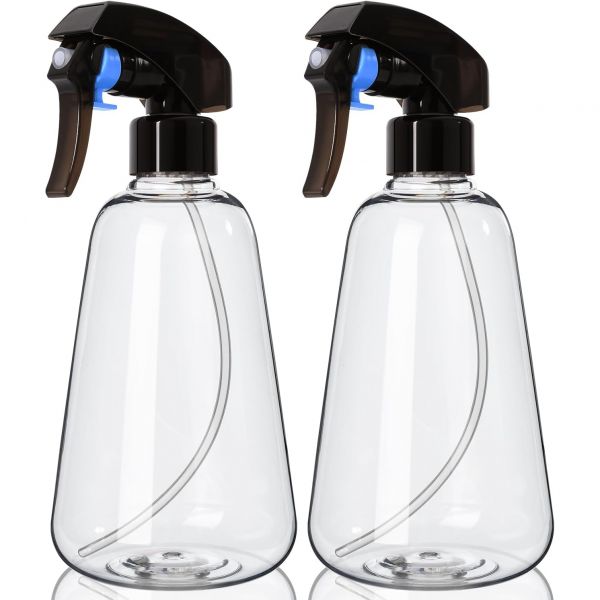 [해외] 빌리 스프레이 병 2개 세트 16온스 초미세 미스트 식물 미스터 헤어 빈 실내용 누수 방지 물 분무기 재배용