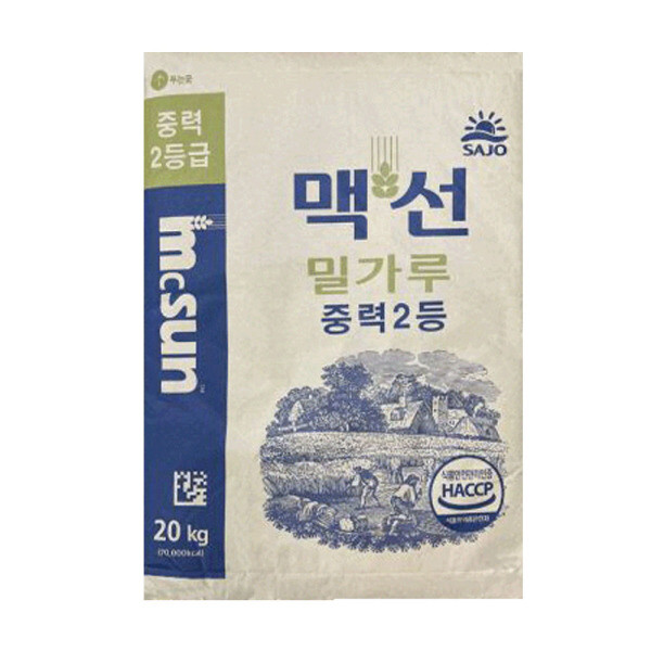 [오늘출발] 맥선 맥선 중력2등밀가루 20kg 사조동아원