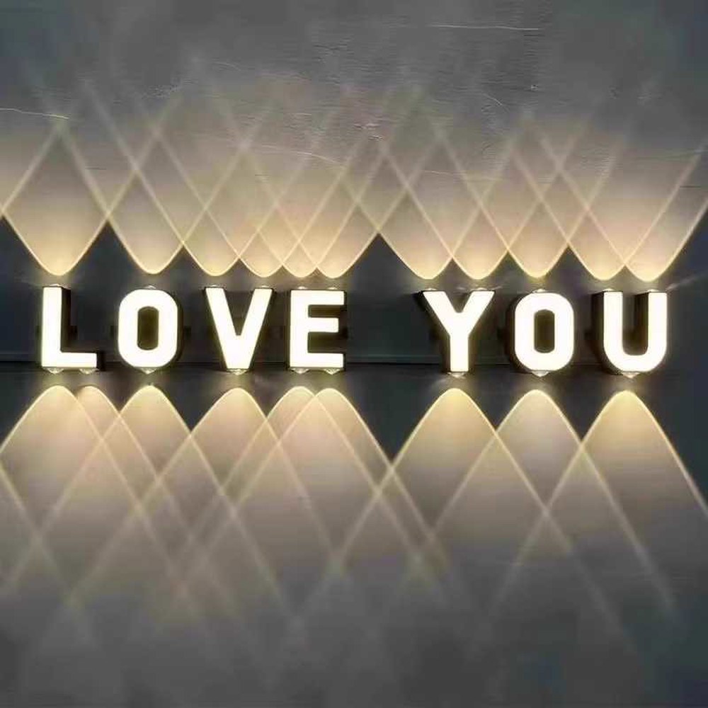 [오늘출발] 벳 벽조명 벽부등 방수 야외벽등 A 따뜻한 무드등 빛 220V 생일 인테리어 카페 네온 조명 외벽등 복도