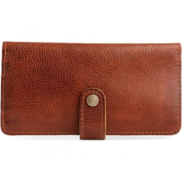 포틀랜드 가죽 제품 여성용 반지갑 슬림 디자인과 안전한 스냅 8장 카드 슬롯 및 내부 지퍼 포켓 포함 너트