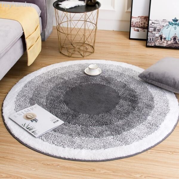 러그/카페트/북유럽 원형러그 안마의자 방바닥매트 진주 펄 라운드카페트