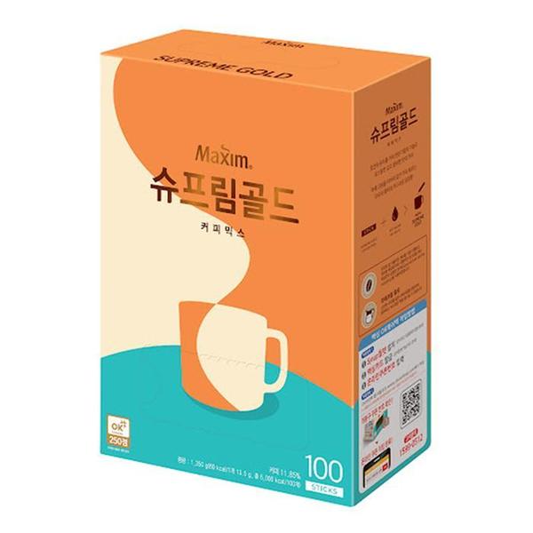 (셀러허브)맥심 슈프림골드 100Tx1개+사은품. (S30950001)