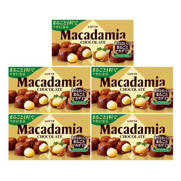 롯데 4 일본 LOTTE 마카다미아 초코렛 9정입 x 5상자 쵸코 초코릿 상자 타입