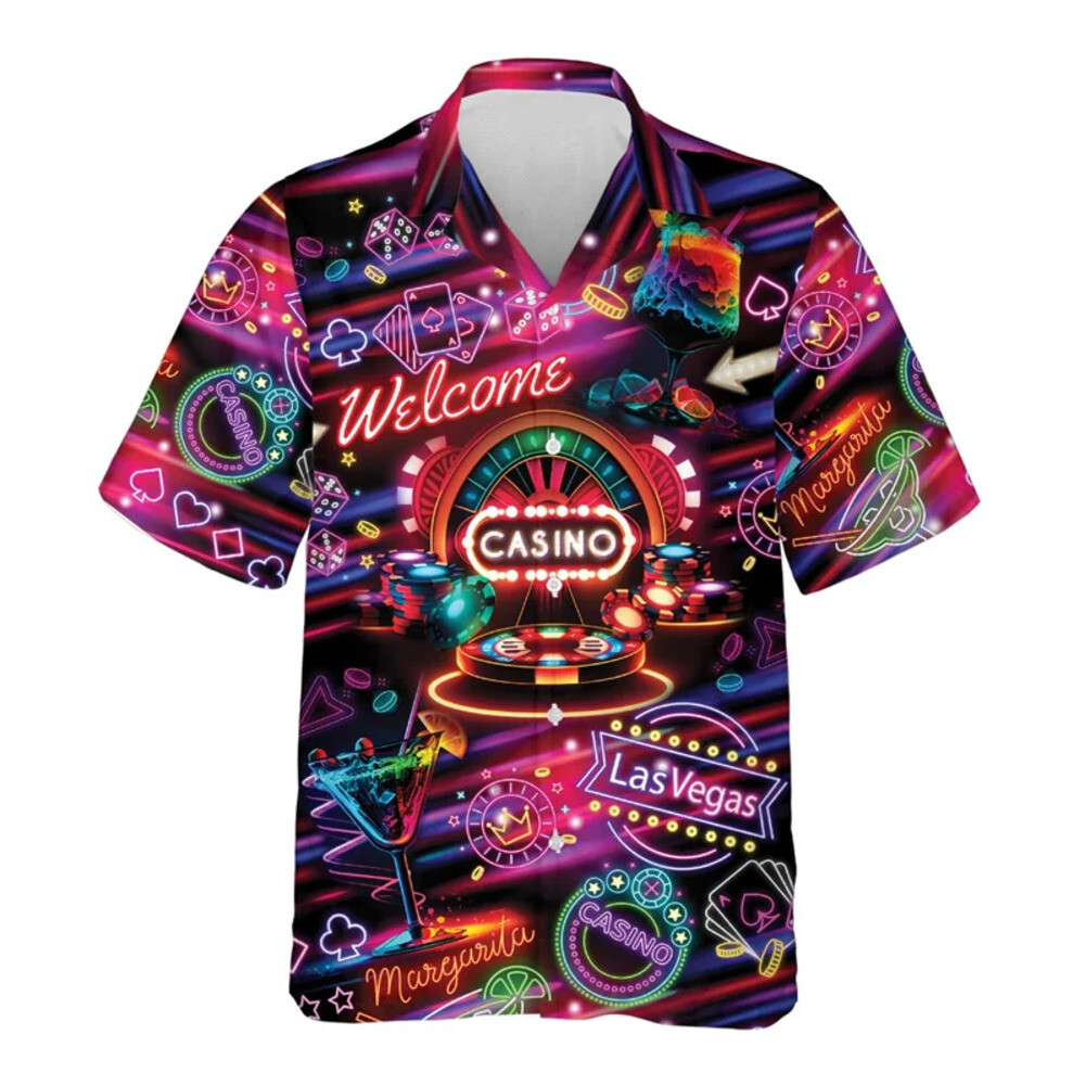 셔츠 마 남방 긴팔 봄 여름 포커 카지노 하와이 남성 패션 3d 프린팅 재생 카드 버튼 다운 여성 옷깃 숏 알