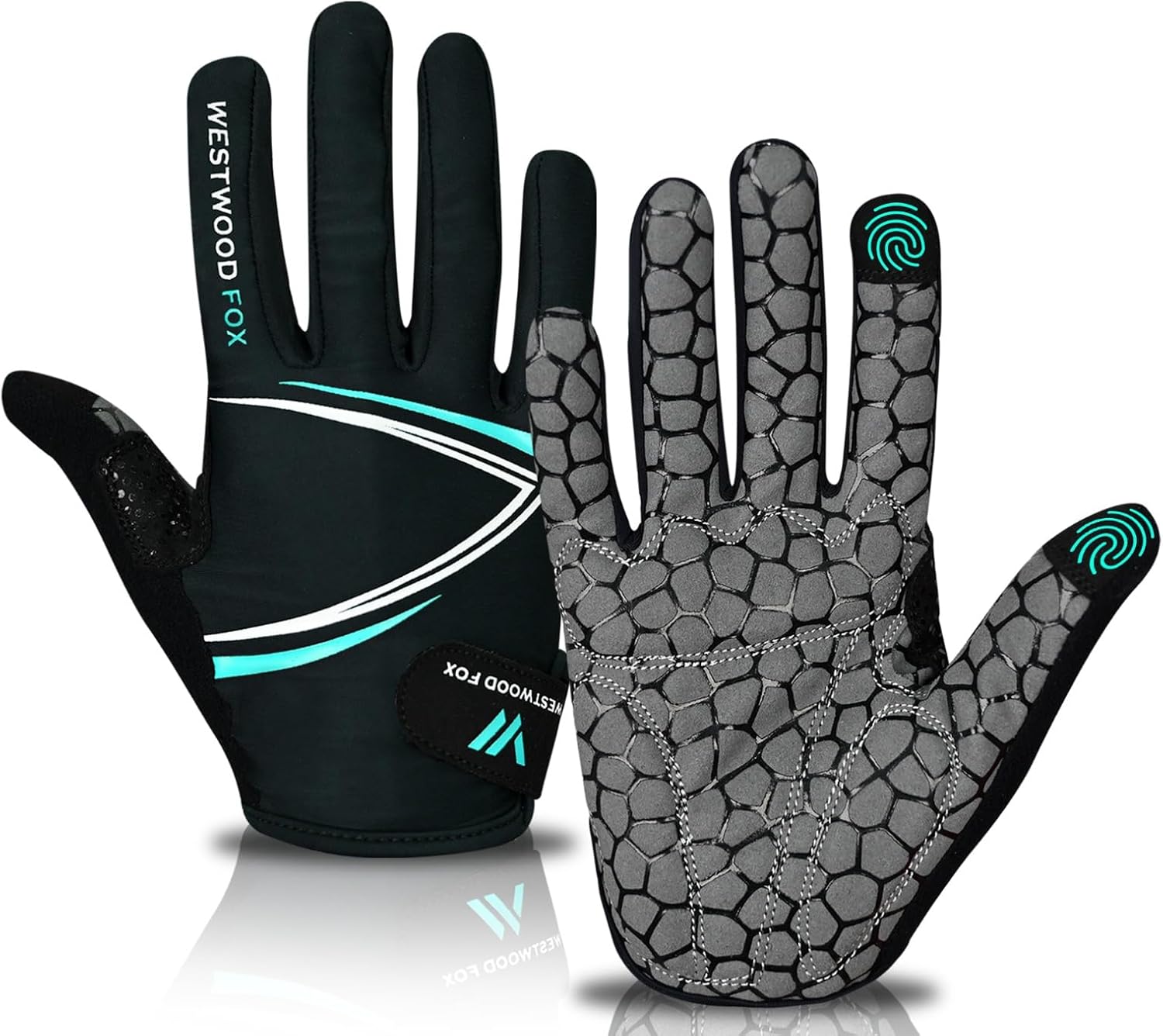 [오늘출발] 웨스트우드 폭스 풀 핑거 사이클링 장갑 패딩 미끄럼 방지 터치스크린 충격