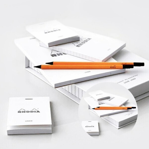 로디아  화이트 메모패드 NO.13 격자 A6