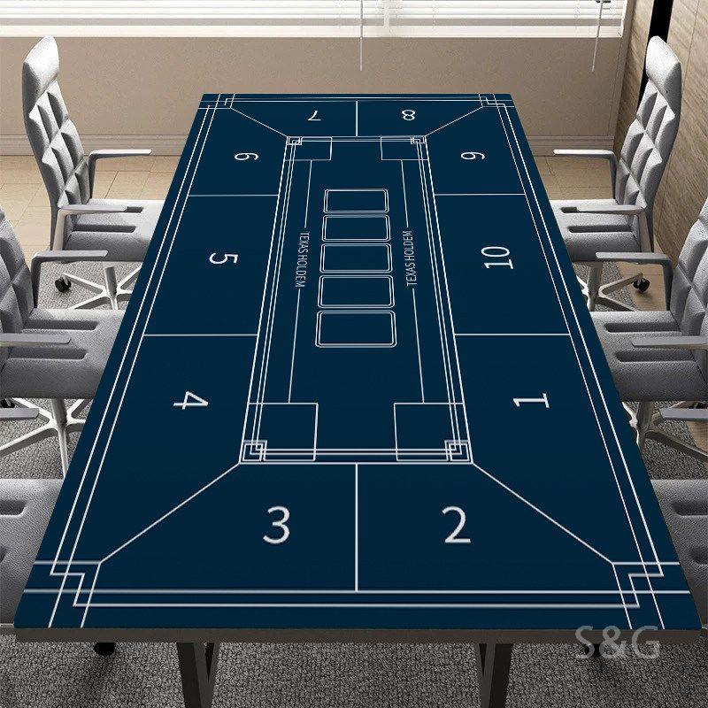 [오늘출발] 텍사스 홀덤 테이블 포커 카드 카지노 바카라 게임 매트 1. 타입A A. 80x140cm