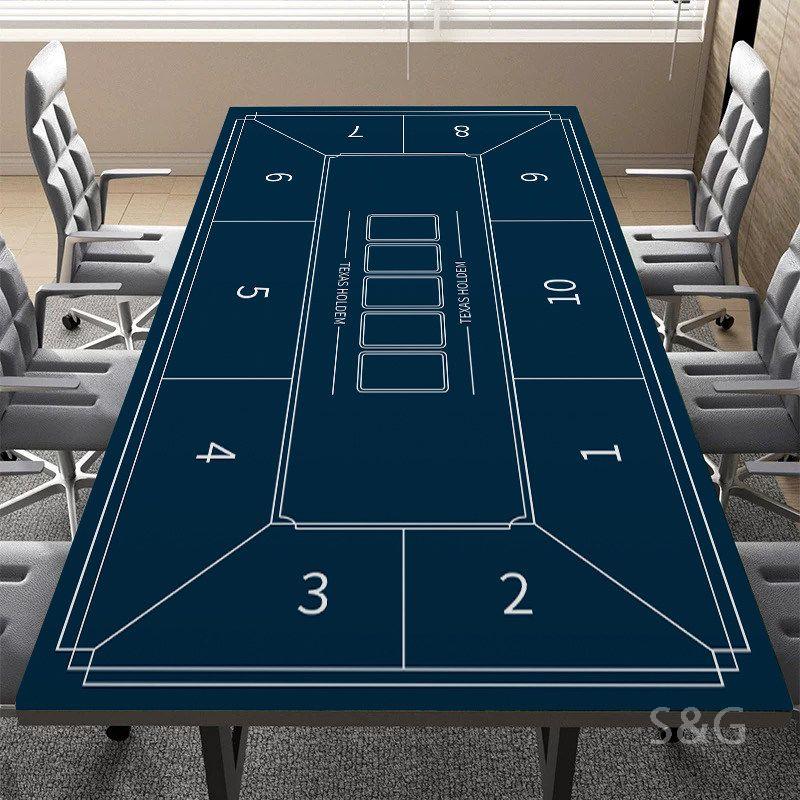 [오늘출발] 텍사스 홀덤 테이블 포커 카드 카지노 바카라 게임 매트 4. 타입D A. 80x140cm