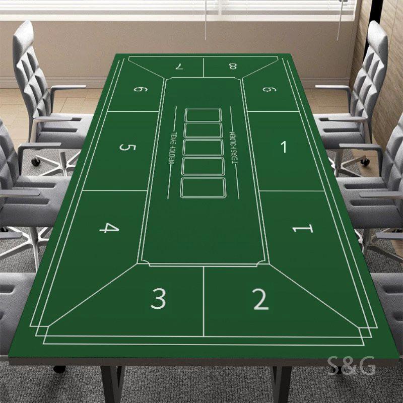 [오늘출발] 텍사스 홀덤 테이블 포커 카드 카지노 바카라 게임 매트 5. 타입E A. 80x140cm