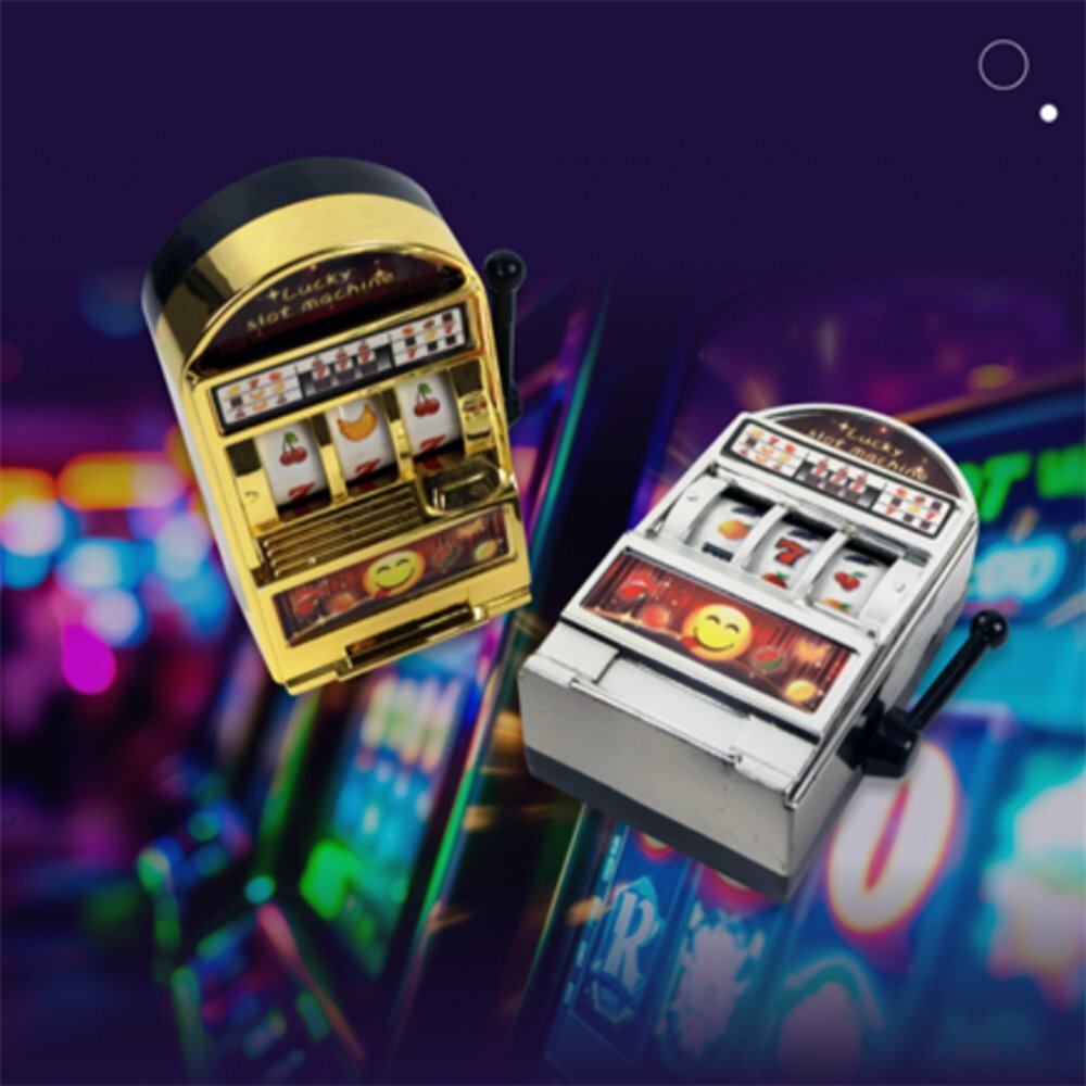 [오늘출발] 심심풀이 미니슬롯머신 인테리어소품 미니슬롯게임 책상꾸미기장난감 카지노장난감