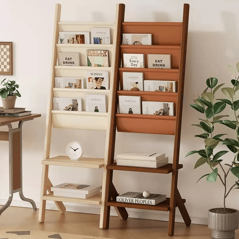 [해외] 브로셔거치대 잡지 꽃이 홍보물 팜플렛 신문 선반 진열대 원목색 스몰 사이