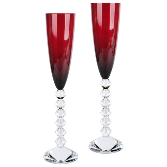 바카라 국내보유/오늘발송선물포장 바카라 테이블웨어 샴페인 베가 플루티시모 세트 루비 2PCS