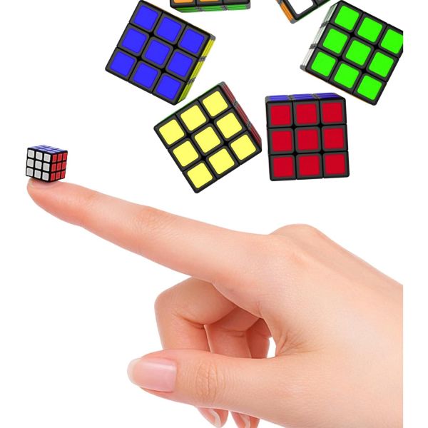 [해외] 큐브 블럭 입문 퍼즐 KOREWA SNS에서 배워요 초미니 3x3 약 1cm 입체 마이크로 스피드 두뇌 트레이닝 슬라