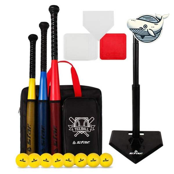 어린이 티볼 전용 스포츠 유아 운동 게임 타격 야구 배팅 티볼공 티볼배트 티볼세트