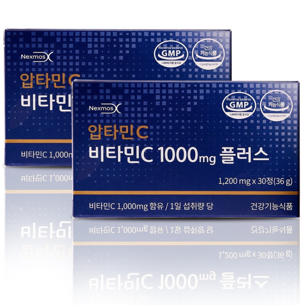 [오늘출발] 넥스모스 압타민C 비타민C 1000mg 플러스(30정) 2개 고함량 산화방지 DNA 플랫폼