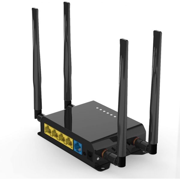 4G LTE 라우터 4개 LAN 포트 오픈WRT 지원 PCIE 슬롯 4GLTE USB 2.0 및 마이크로 SD 포함 300Mbps 와이파이