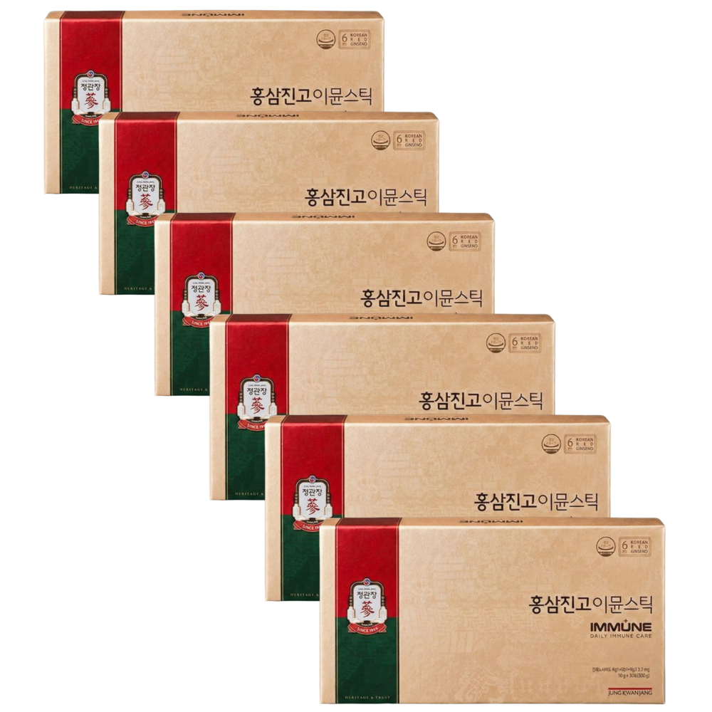 정관장 홍삼진고 이뮨스틱 10gx30포 300g 6세트+쇼핑백 명절선물세트
