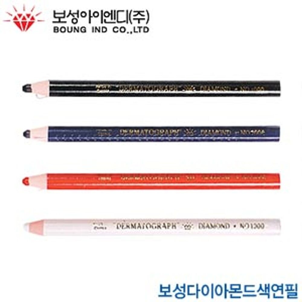 보성아이엔디 다이아몬드 색연필 1타 채점용/데코/마카/대용/마킹/메모/보드/도구/장식/전용/칠판/표면