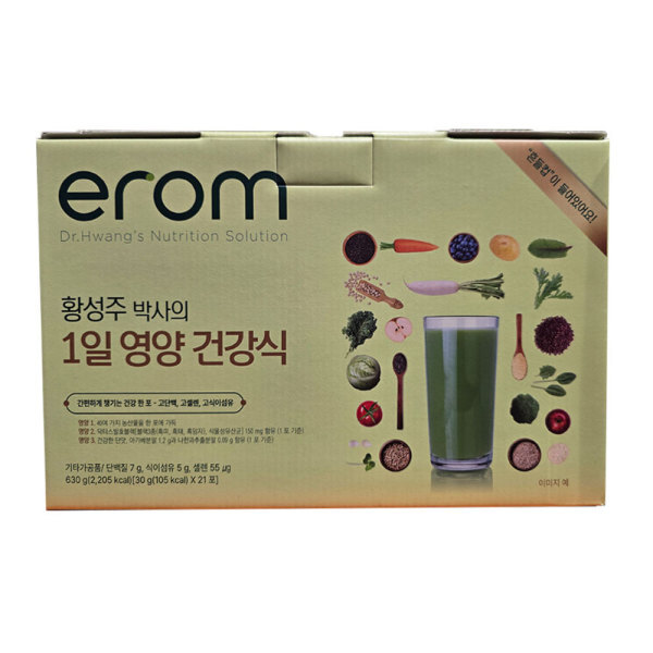 [오늘출발] 이롬 이롬 황성주 박사 1일 영양 건강식 생식 30g 21포 식사대용 아침 식사 쉐이크 곡물 가루 선식 선물