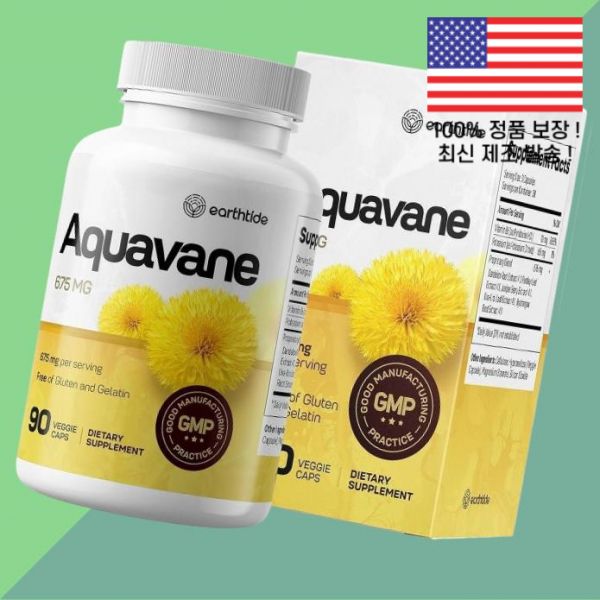 [오늘출발] 어스타이드 아쿠아베인 부은 발 발목 다리 이뇨제 수분 허브 워터 추출물 붓기 Earthtide Aquavane Natural