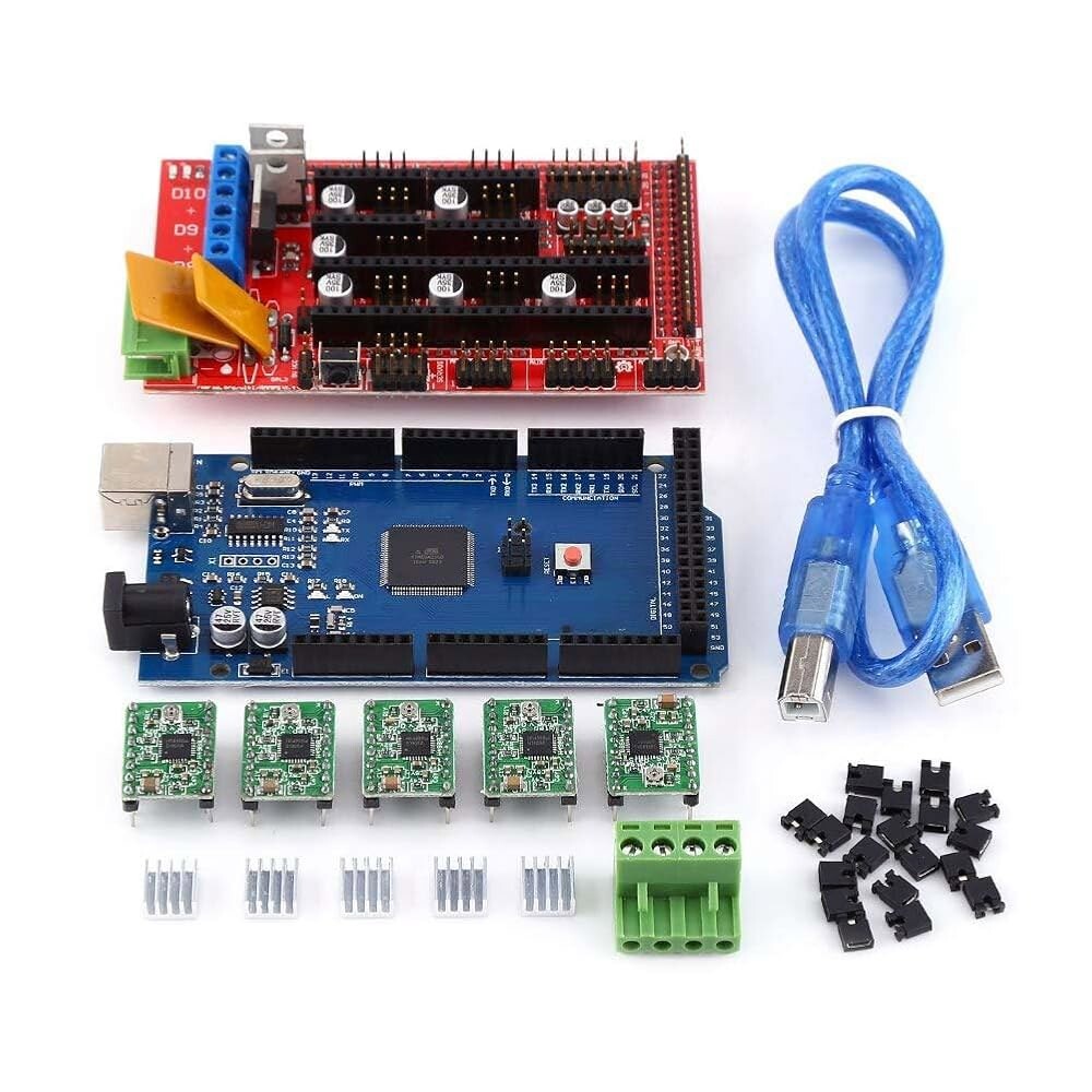 [오늘출발] 3D 프린터 키트 3D 프린터 RAMPS 1 4 컨트롤러 MEGA 2560 R3 A4988 히트싱크 USB 케이블 점퍼 키트 소형