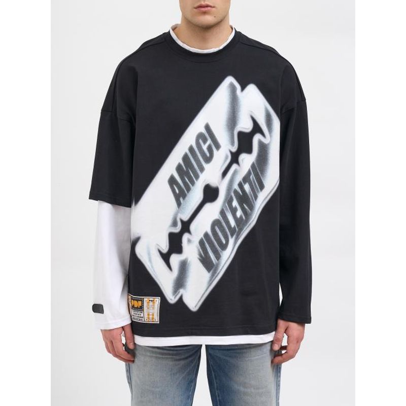 [해외] Other B 26SS 피디에프 긴팔 티셔츠 NDFM54039TJ101BLADE Black 명품직구 관부가세 포함