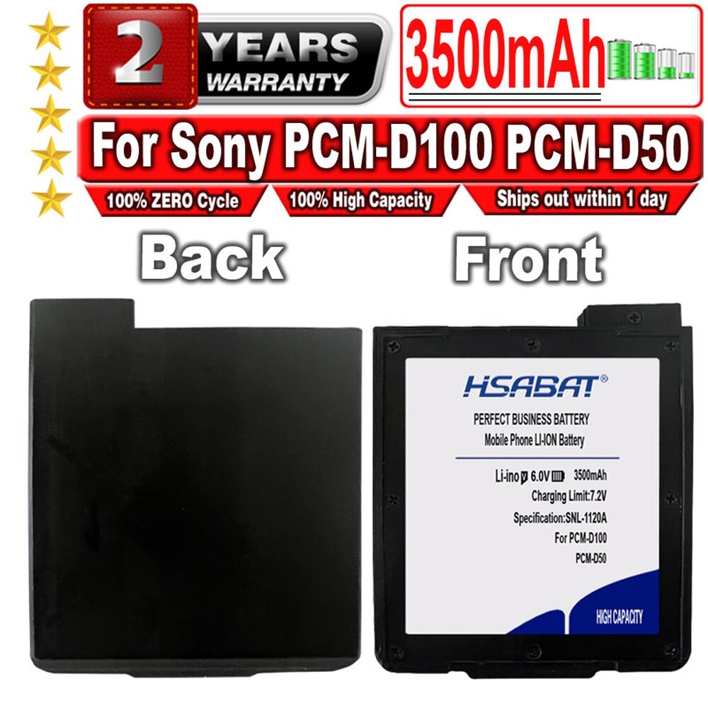 [오늘출발] [해외] [호환] HSABAT 3500mAh 배터리 sony 호환 PCM D 00 PCM D50 diy 인 스테레오