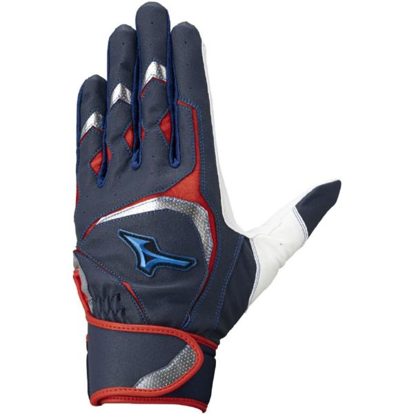 [해외] 배팅 장갑 소프트볼 글러브 베이스볼 미즈노 야구 배팅글러브 양손용 남성 여성 유니섹스 윌드라이브 블루