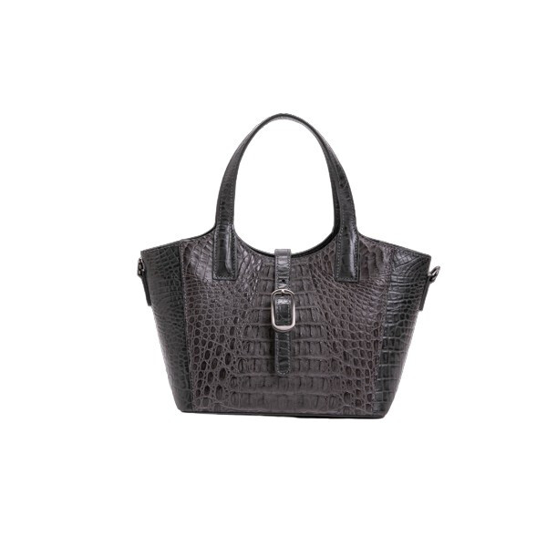 에스콰이어 카이만 악어 버킷 토트백_EHEWHB173GY