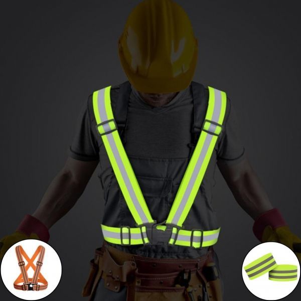 형광 반사 안전조끼 반사띠 안전팔찌 야광 야간운동 노인일자리 공공근로 작업용 교통 공사장 단체주문