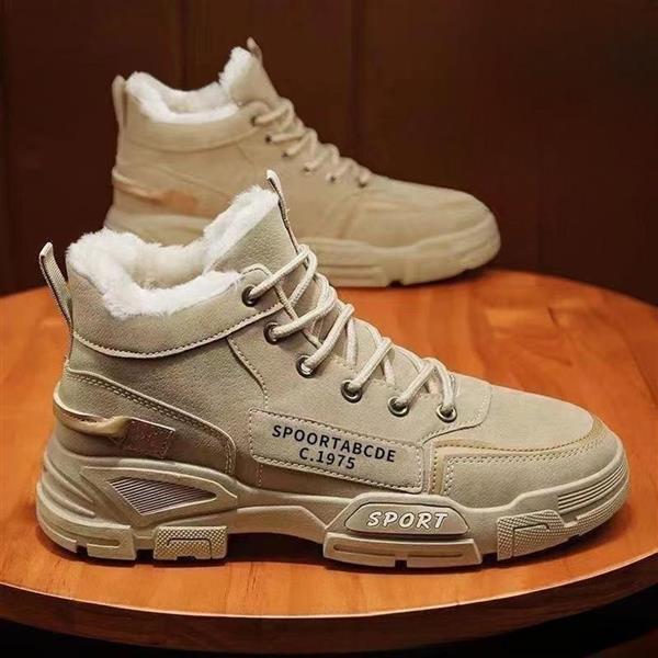 [해외] 남성용 겨울 하이탑 스노우 부츠 방한화 남자 여성방한화 남성방한화 스케쳐스남성 벨벳카키 39(245cm)