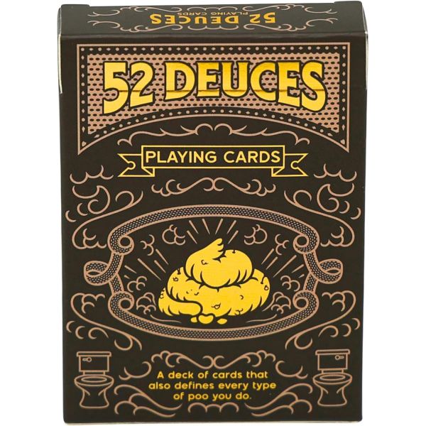 [해외] 좋은 계란 인사 52 재미있는 카드 똥 테마 덱 어른을 위한 하얀 코끼리 개그 선물 포커