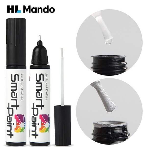 아우디 F3N7U3L0 LC9A 붓펜 퓨어화이트 투명클리어 세트