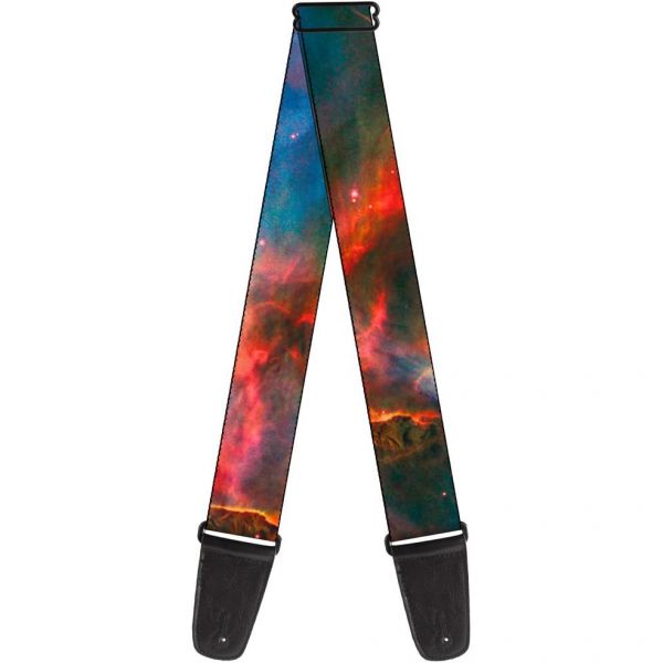 [해외] 버클 다운 기타 스트랩 초신성 스페이스 콜라주 폭 2인치