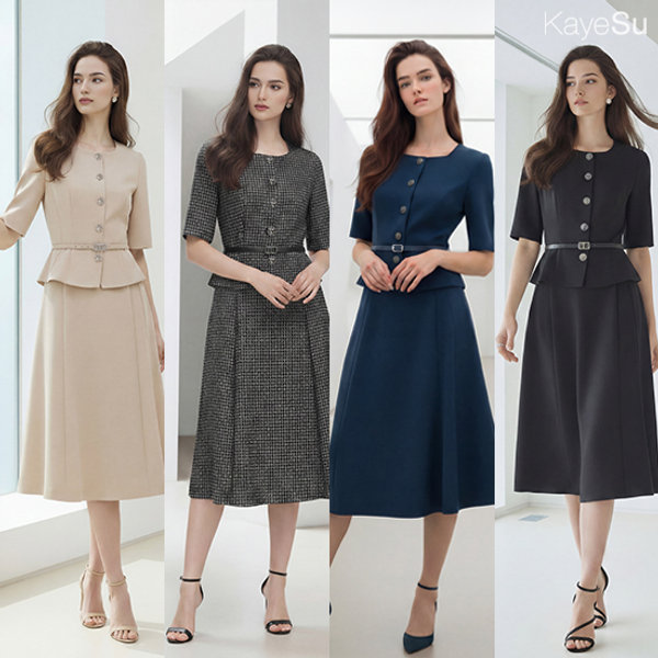 케이수26SS 썸머 페플럼 드레스 1종