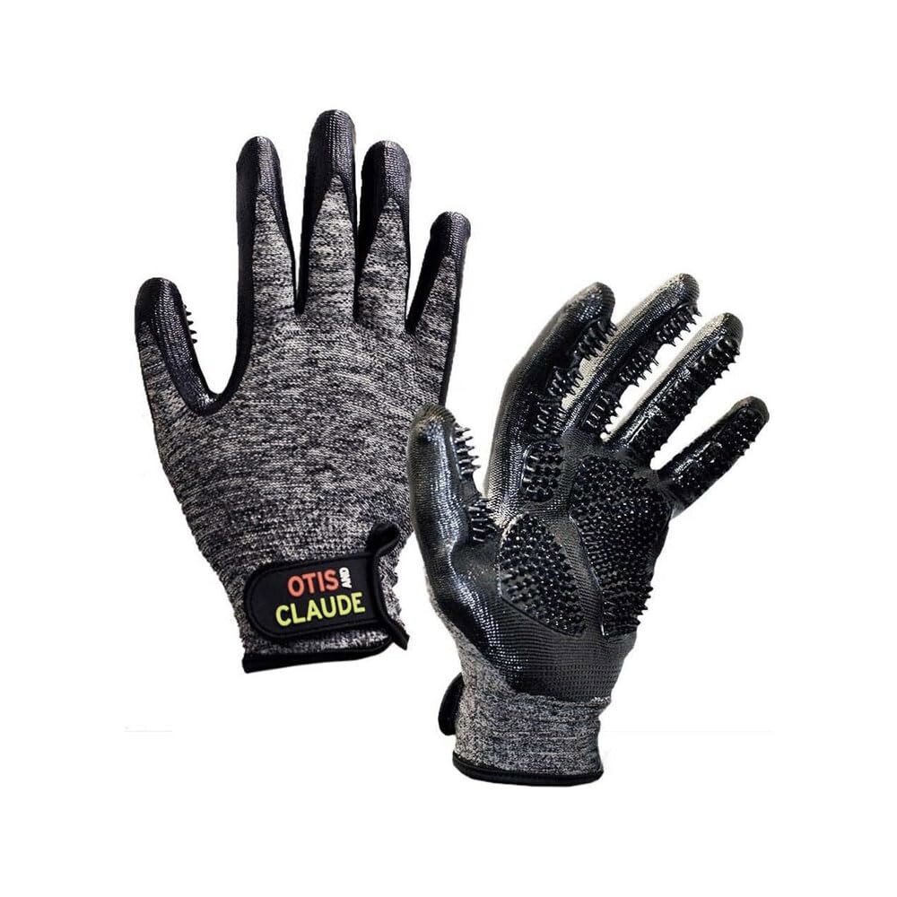 [오늘출발] 개와 고양이를 팁이 고무 장갑 부드러운 반려동물 도구로 그루밍 머리카락 위한 마사지 있는