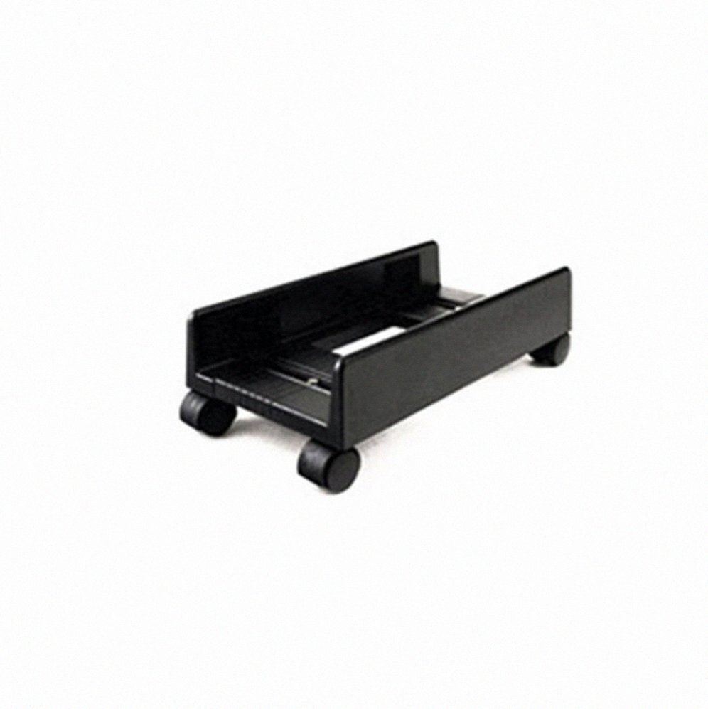 프리랜서홈오피스 피씨이동선반 무채색 다크블랙 로봇청소기진입 용이 데스크테리어 무소음바퀴