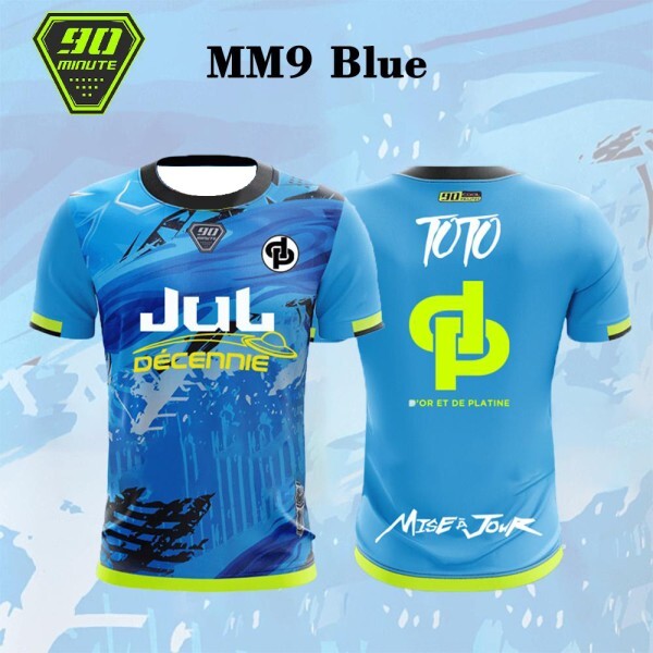 [오늘출발] 포라식  Maillot JUL Toto Ninetta 프린트 저지 남성 및 여성 통기성 축구 티셔츠 성인 어린이 반팔