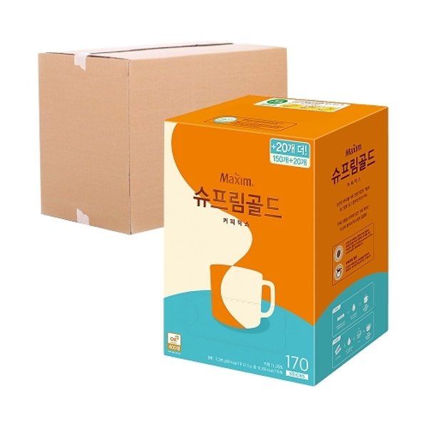 [동서식품]맥심 박스 동서 맥심 슈프림골드 커피믹스 170T 4입