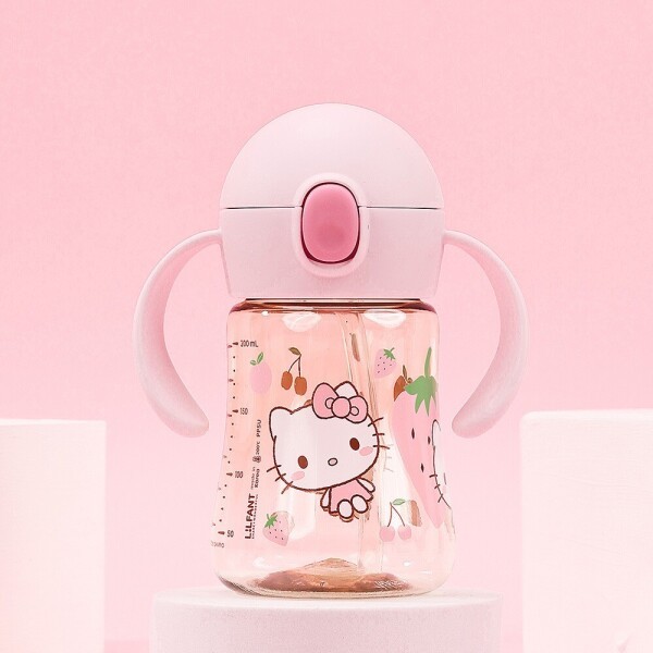 [오늘출발] 헬로키티 헬로키티 더보틀 우리아이첫 PPSU 양손빨대물통 돌아기물컵 분유컵연습 삶아서소독하는 물병