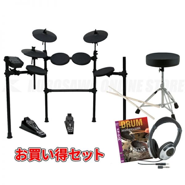[해외] 메델리 DD-401J DIY 키트전자 드럼스틱+헤드폰+교칙 DVD+드럼 의자 세트DD401무료우송온라인