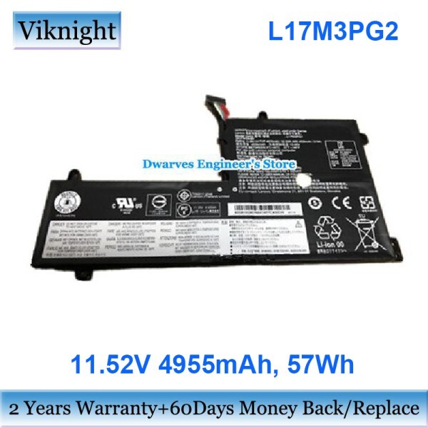 [오늘출발] [해외] [호환] 11.52V 4955mAh 57Wh L17M3PG2 배터리 Legion Y7000 노트북 충전식 928QA229H와 호환 가능