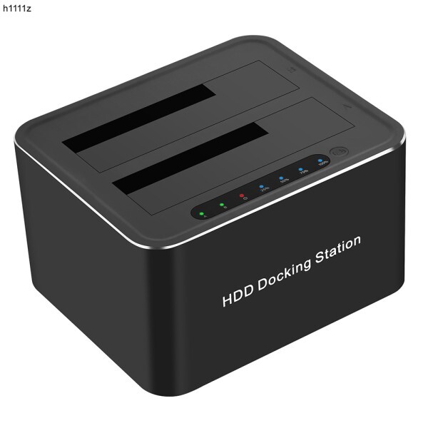 [오늘출발] [해외] USB 3.0 SATA 듀얼 슬롯 외장 HDD 도킹 스테이션 모바일 인클로저 오프라인 클론