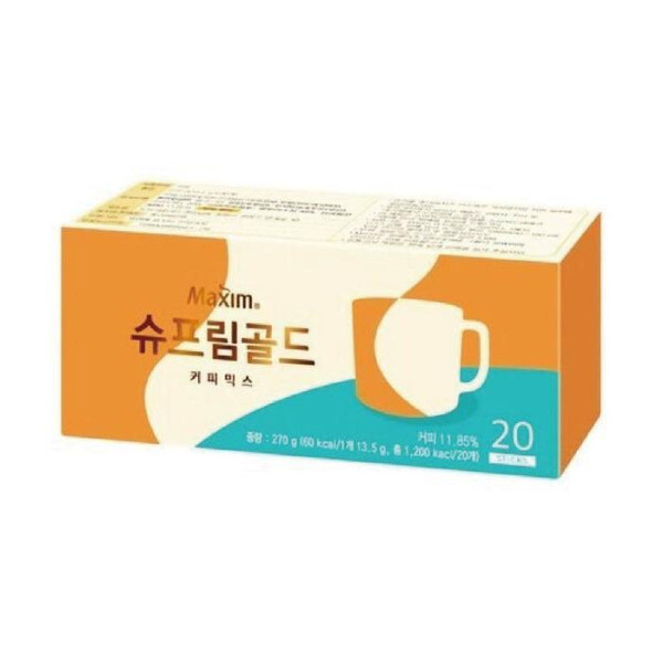 셀러허브 식품 맥심 맥심 슈프림골드 커피믹스 20T 12개