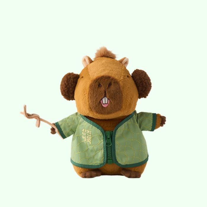 에버랜드 삼진어묵 카피바라 봉제 인형 뿌직이 선물
