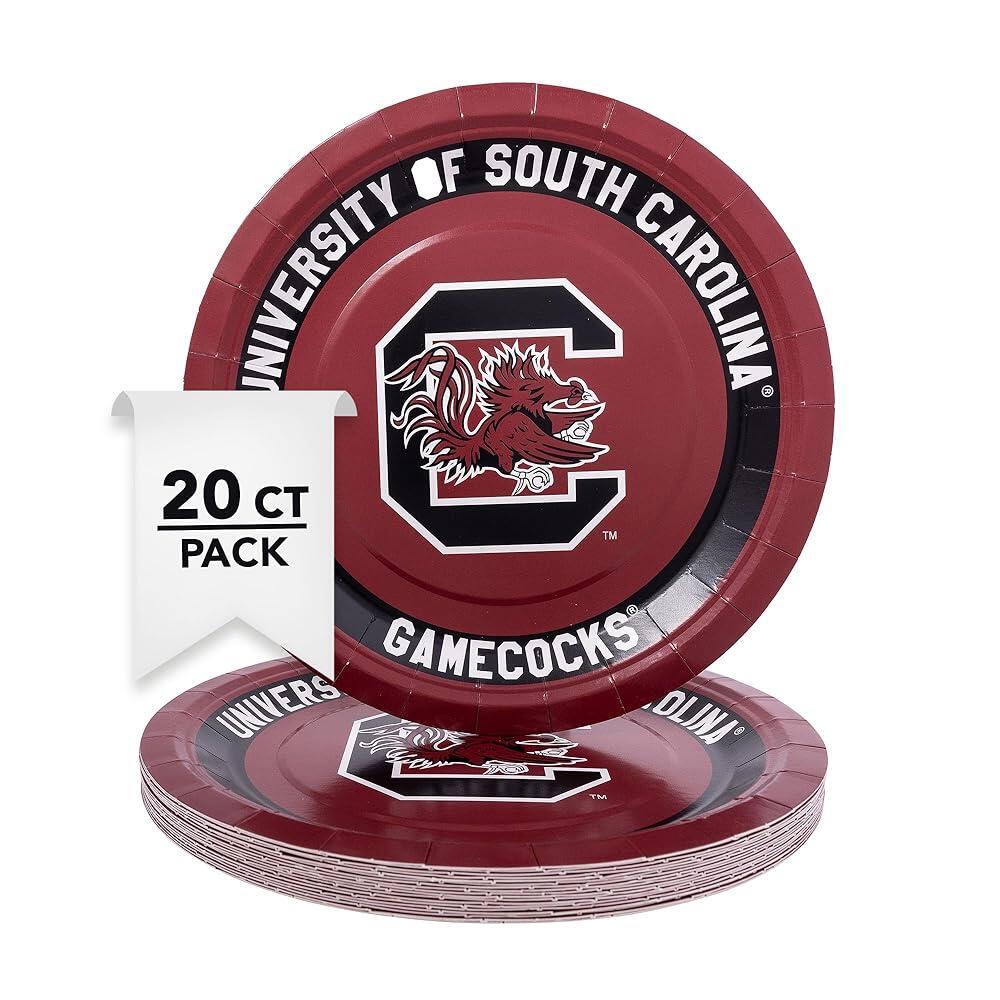 Desert Cactus University of South Carolina 종이 접시 USC Gamecocks 테일게이트 파티 졸업 및 이벤트